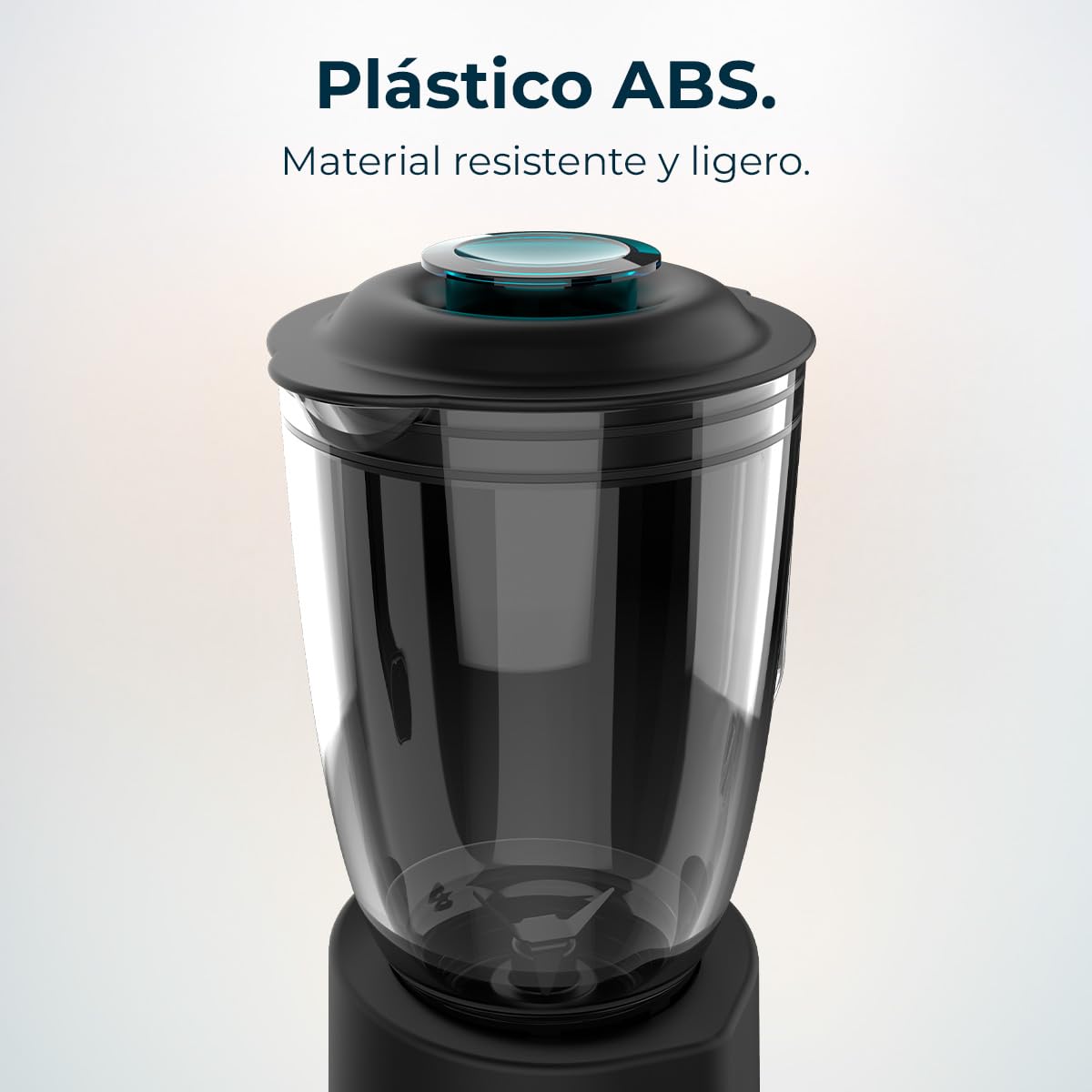 Cecotec Batidora de Vaso Power Black Titanium 2000MAX Mix Go. Potência Máxima de 2000W, Acabamentos em Acero Inoxidable, Cuchilla com Revestimento de Titanio Negro, Capacidade 1,5L