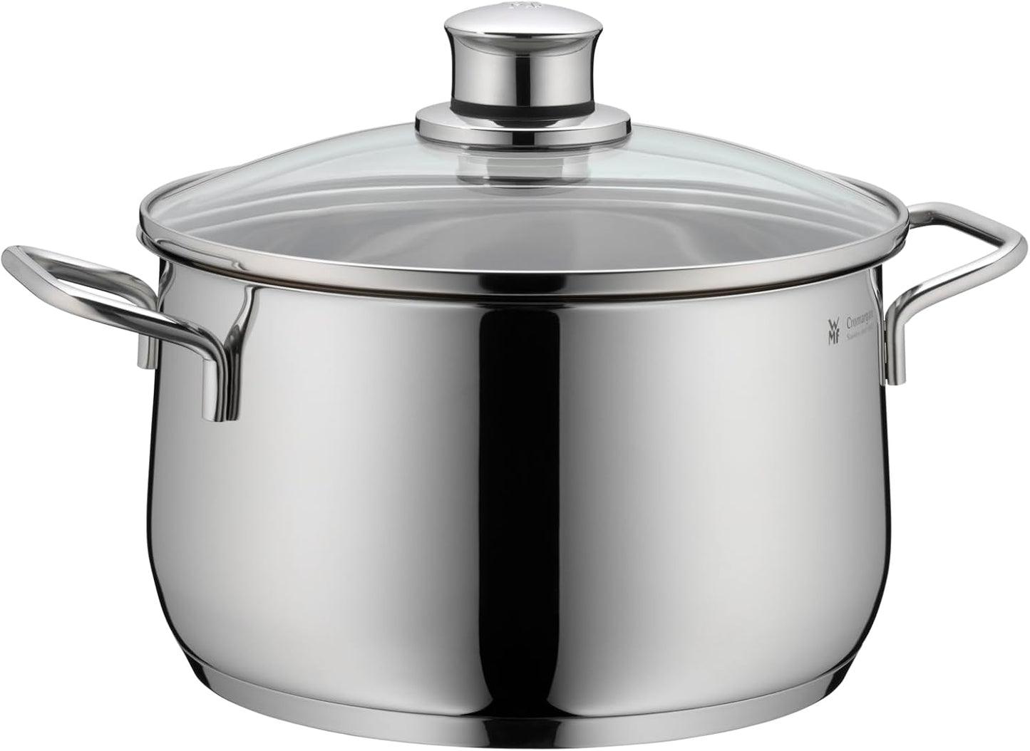 Batería de Cocina de 5 Piezas de Acero Inoxidable – Ollas Aptas para Inducción con Tapas de Cristal