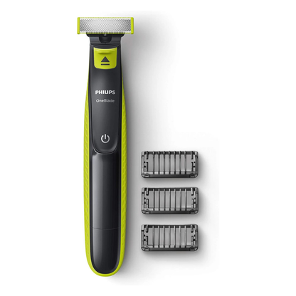 Afeitadora Híbrida OneBlade 360 – Recortadora Eléctrica con Peine Ajustable 5 en 1