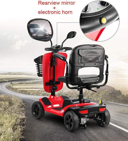 Silla de Ruedas Eléctrica para Adultos – Scooter de Movilidad Ligero, Plegable y Fácil de Usar