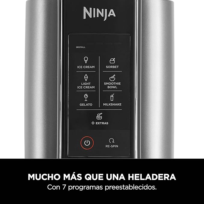 Heladera Multifunción 1,4L – Máquina para Helado, Gelato, Sorbete, Smoothies y Batidos con 7 Programas