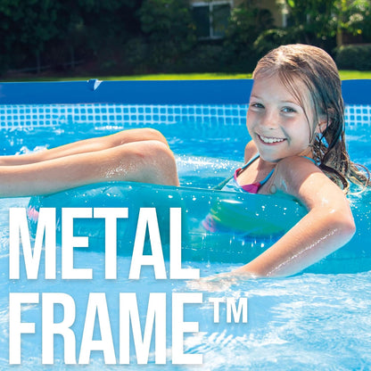 Piscina Desmontable Rectangular con Estructura Metálica – Set Completo para Jardín