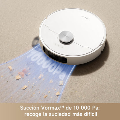 DREAME L10s Ultra Gen 2 Robot aspirador e fregona com RoboSwing MopExtend, 10000 Pa, modo para mascotas, estação base automática, 32 configurações de nível de água, limpieza de alfombras versátil